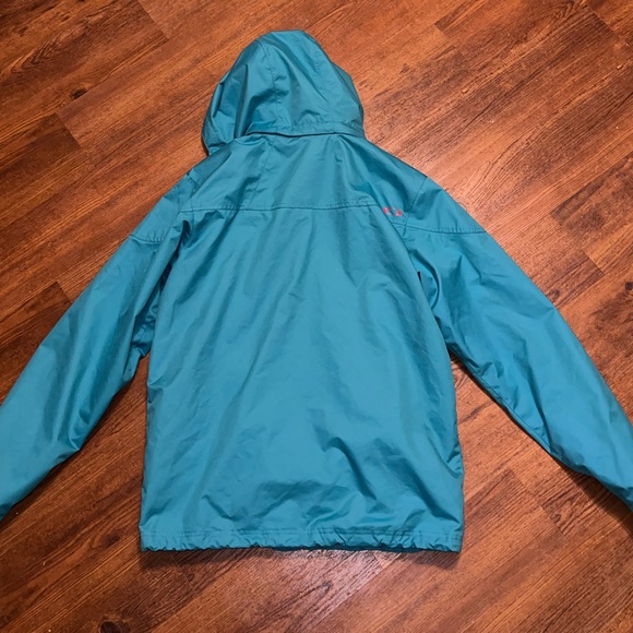Oakley Teal Blue & Red Ski Snowboard Zip Up Hooded  Winter Jacket Size M RARE - Picture 5 of 15